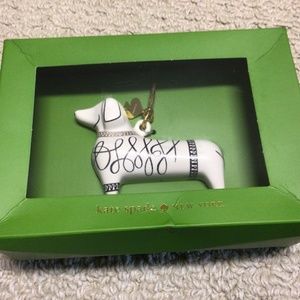 Kate Spade - Dog Christmas Ornament, New , Never Opened.